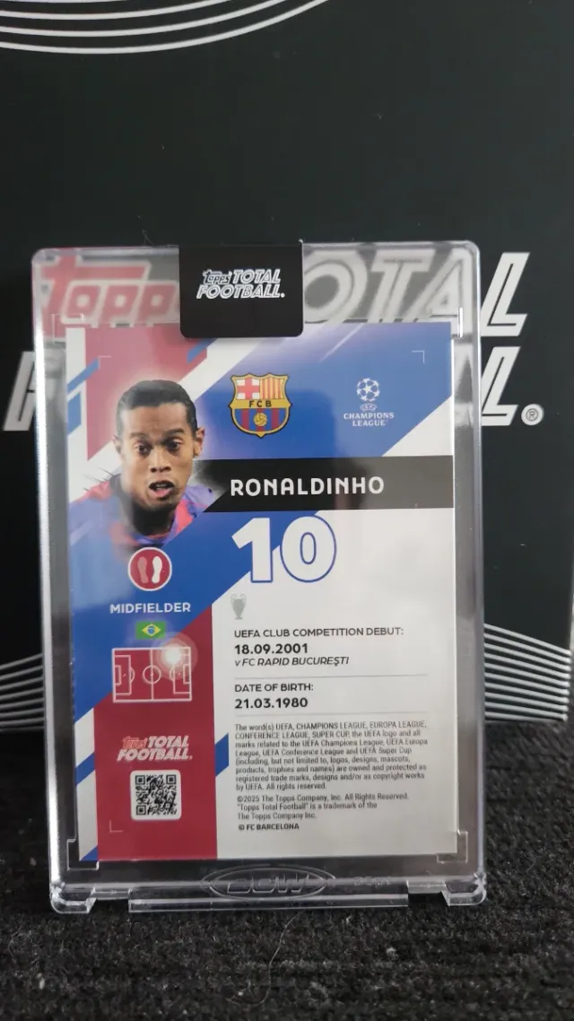 Carta Ronaldinho 7/75 TTF Vibrant Velocity
