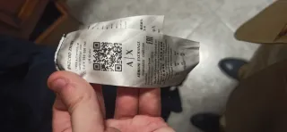 Camisa Armani Exchange Slim M Azul