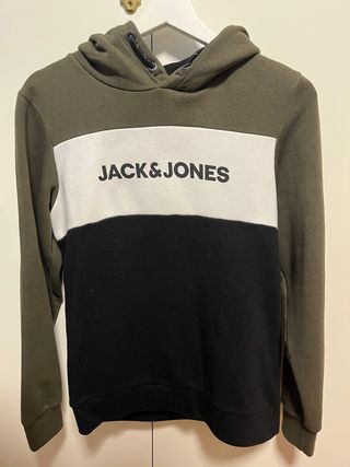 Sudadera Jack & Jones Negra y Verde