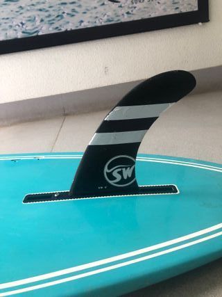Longboard 9'0 + quillas + leash