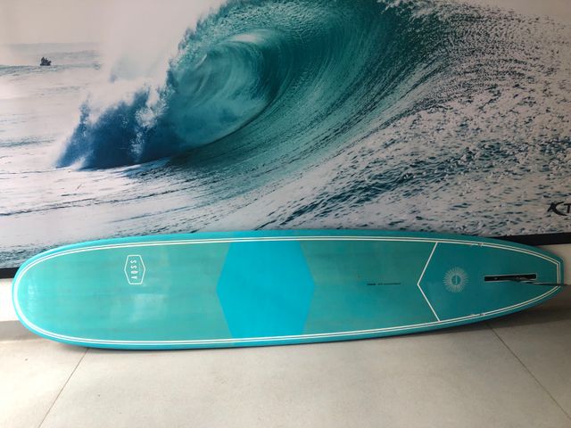 Longboard 9'0 + quillas + leash