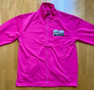 Sudadera rosa con cremallera