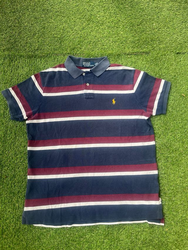 Polo Ralph Lauren Camiseta Rayas Azul/Rojo