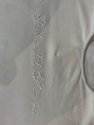 Camiseta Pedro del Hierro bordada blanca