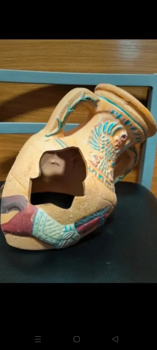 Vasija Decorativa para Aquário de Cerâmica