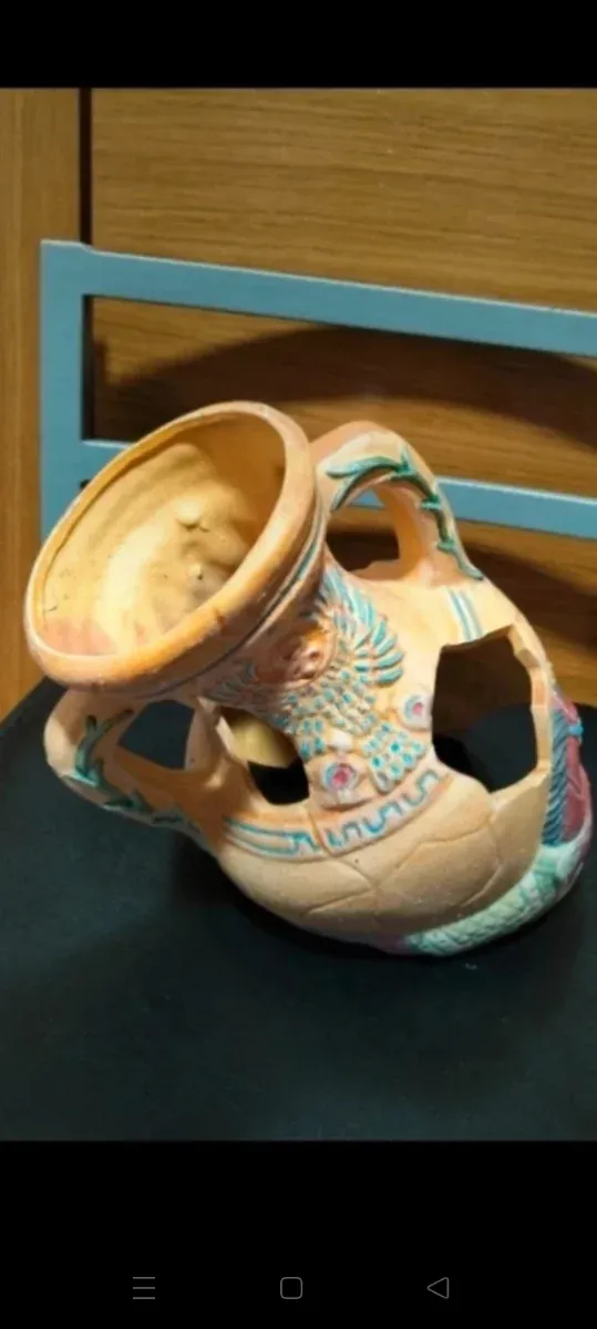 Vasija Decorativa para Aquário de Cerâmica