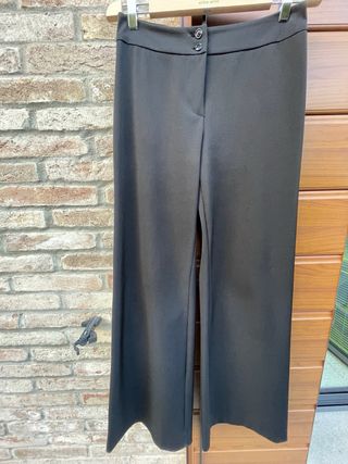 Pantaloni eleganti neri a gamba larga