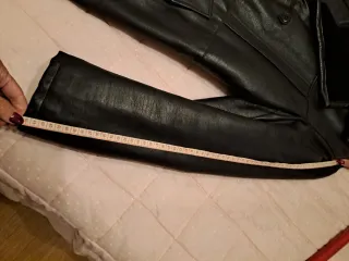 Cappotto uomo pelle imbottito vintage.