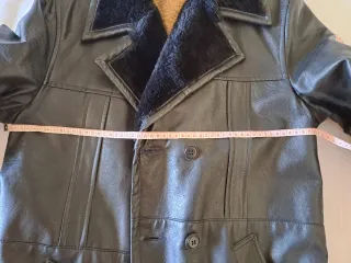 Cappotto uomo pelle imbottito vintage.