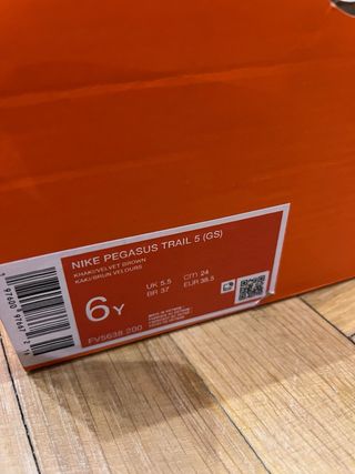 Nike Pegasus Trail 5 (GS) T38.5 Nuevas