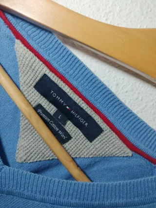Jersey Tommy Hilfiger Azul V-Neck L