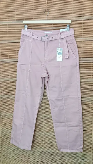 Pantalón vaquero rosa Mango Talla M