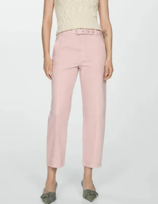 Pantalón vaquero rosa Mango Talla M