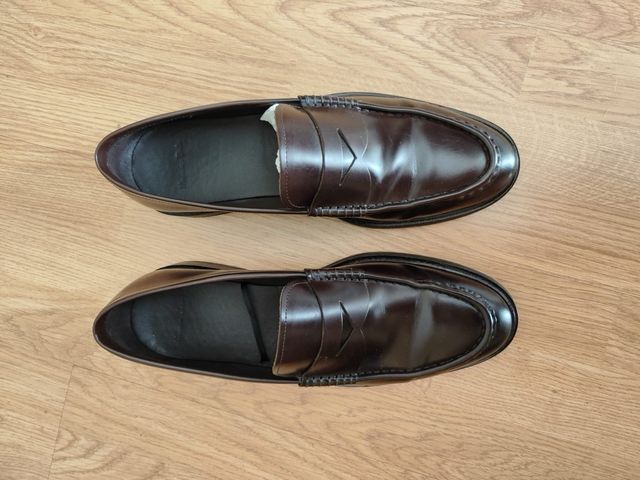 Mocasines Massimo Dutti Piel Marrones