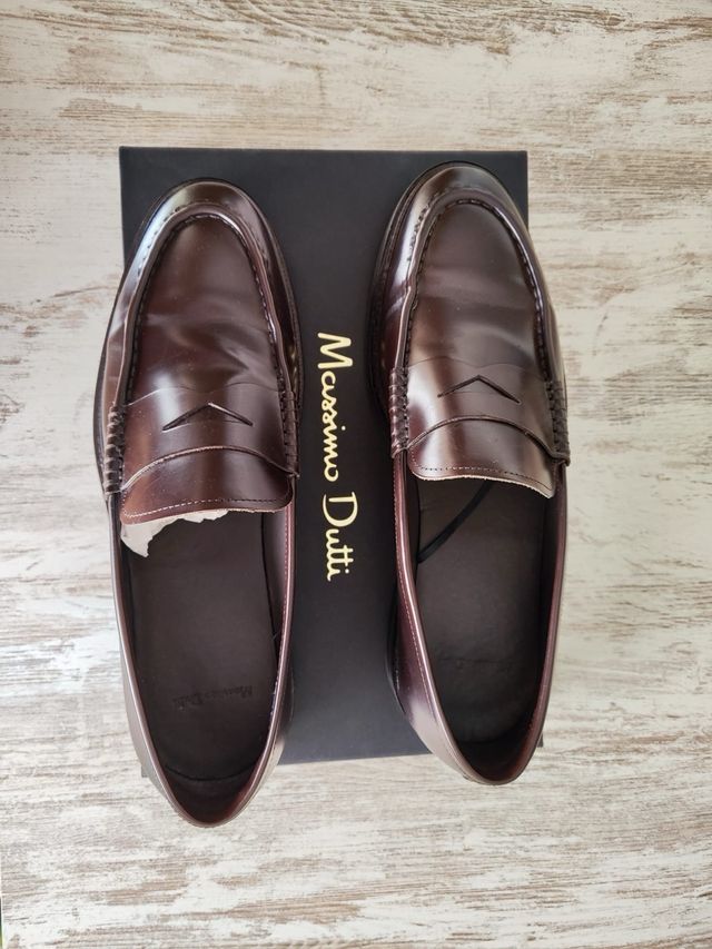 Mocasines Massimo Dutti Piel Marrones