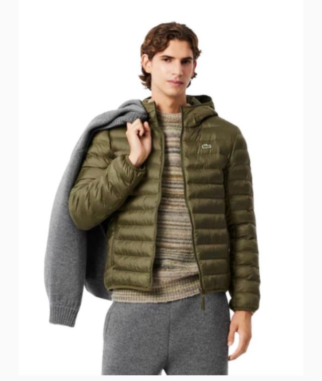 Chaqueta Acolchada Hidrófuga, verde, Lacoste