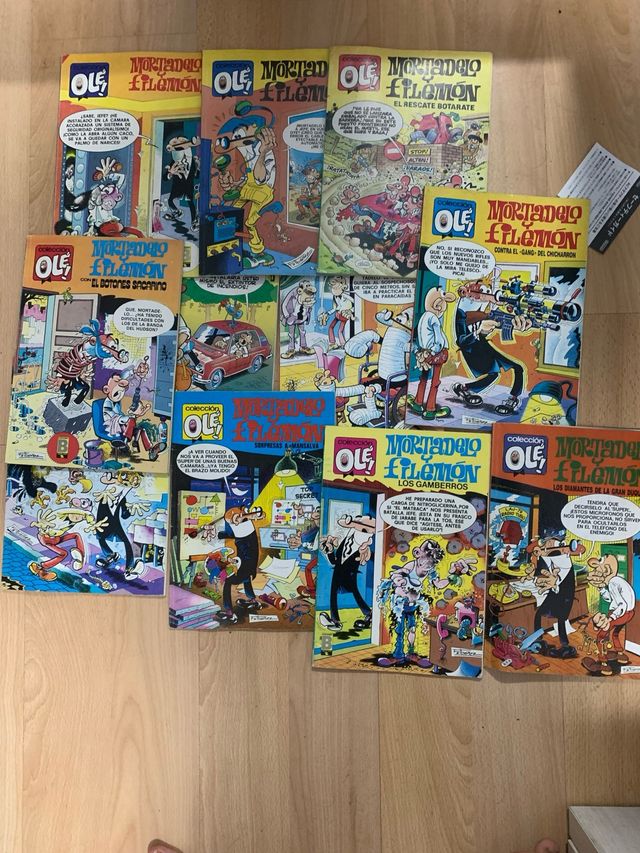 cómics antiguos mortadeli y Filemón