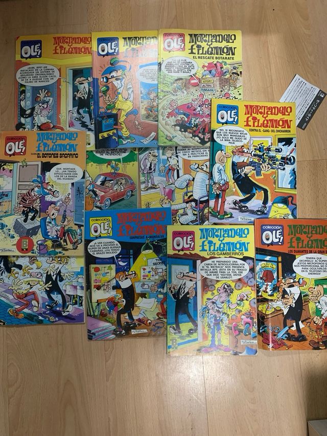 cómics antiguos mortadeli y Filemón