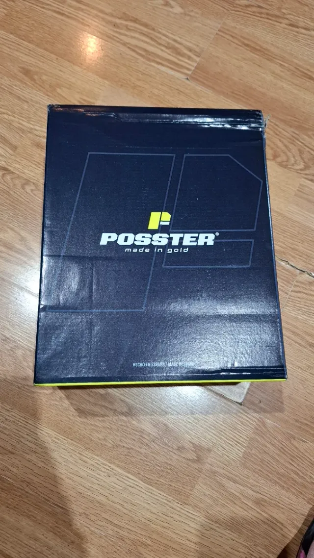 Zapatos de seguridad POSSTER negros y dorados