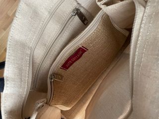 Bolso vintage beige y negro