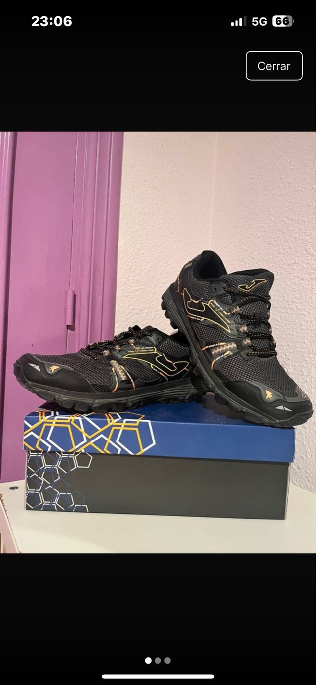 Zapatillas Joma Hombre Talla 44 Negro/Dorado