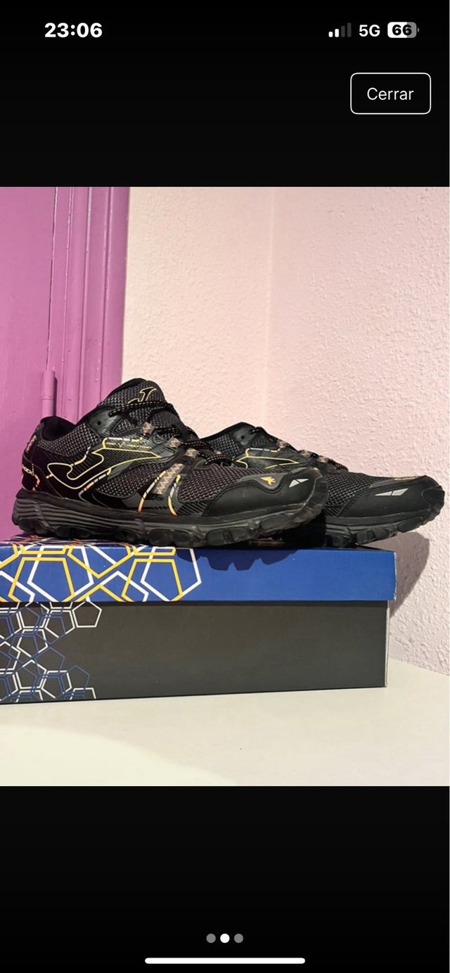 Zapatillas Joma Hombre Talla 44 Negro/Dorado