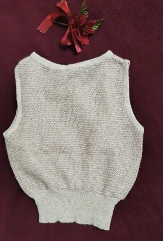 Gilet monhair vintage anni 80 taglia 40