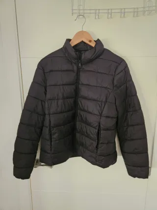 Chaqueta acolchada negra talla L