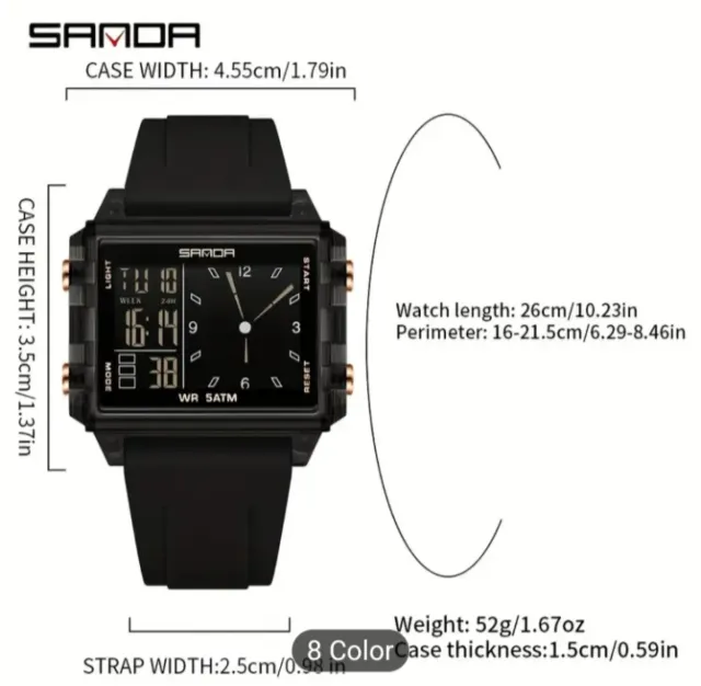 Reloj Samoa Digital Negro