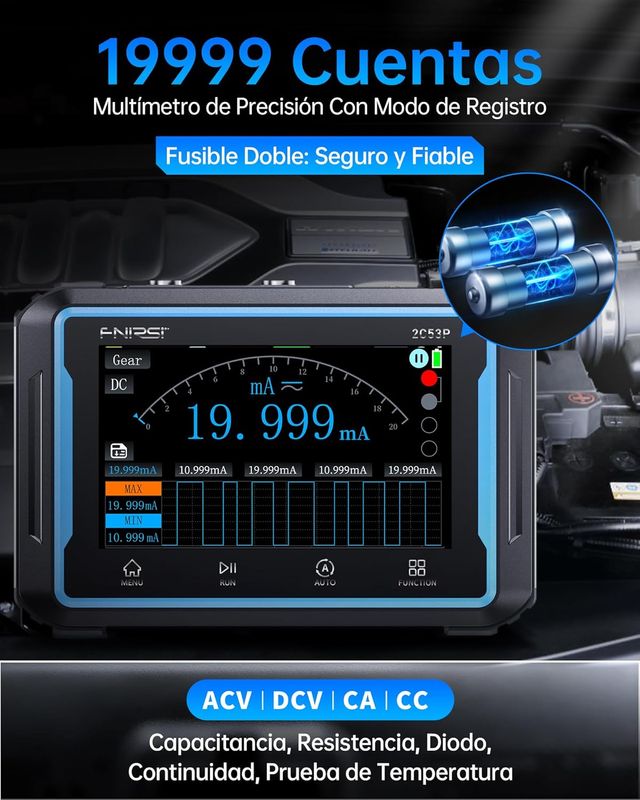 Multímetro Osciloscopio automotriz (150€)