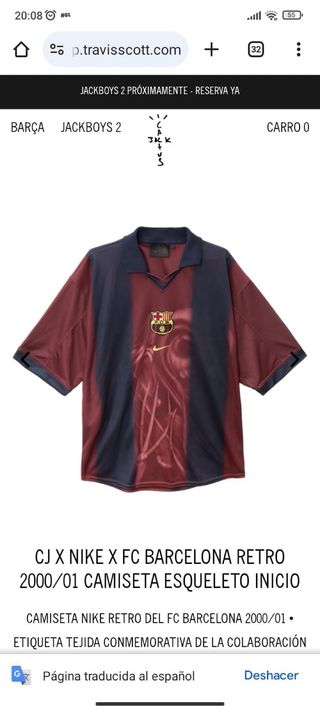 Camiseta Retro FC Barcelona 2000/01 Nike