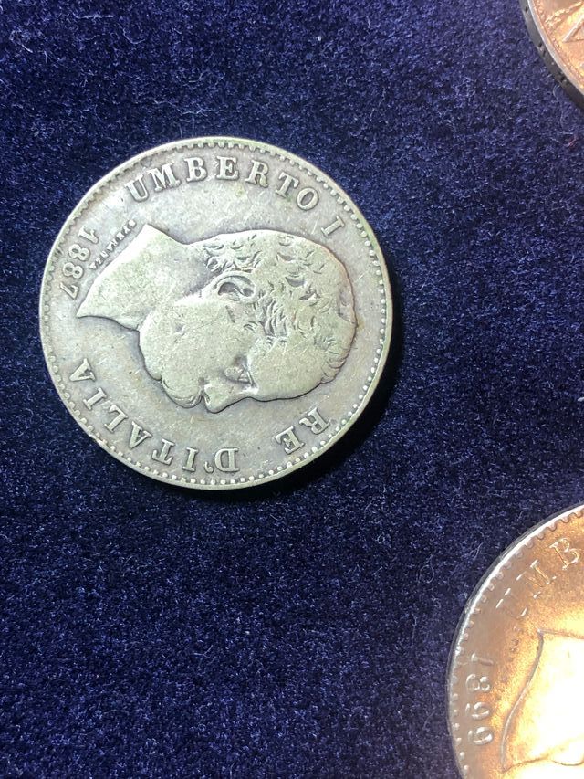 Lotto 3 monete Vittorio Emanuele II Umberto I