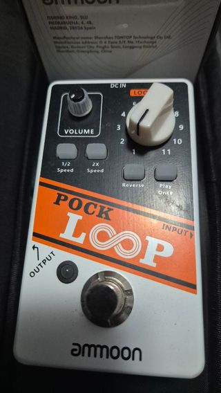 Pedal guitarra looper sampler pock loop