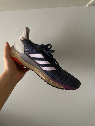 Zapatillas Adidas Correr Azul y Rosa