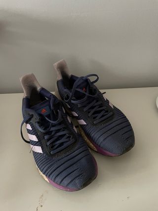 Zapatillas Adidas Correr Azul y Rosa