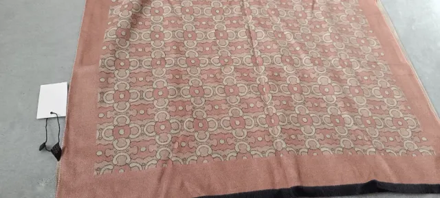 Fular pañoleta bufanda rosa y beige