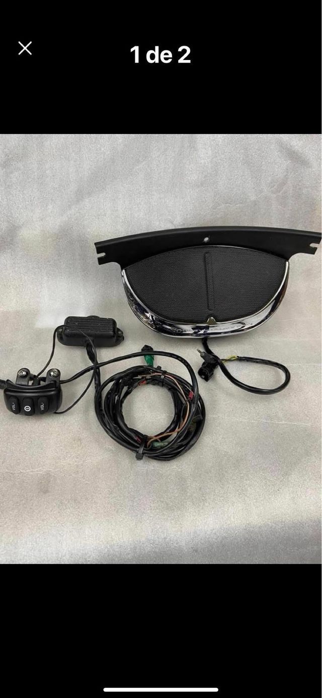 Sistema Audio Amplificado Parabrisas H-D