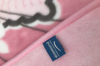 manta de invierno para cama de manterol rosa