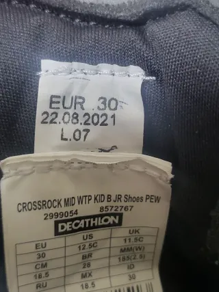 Botas de montaña niño