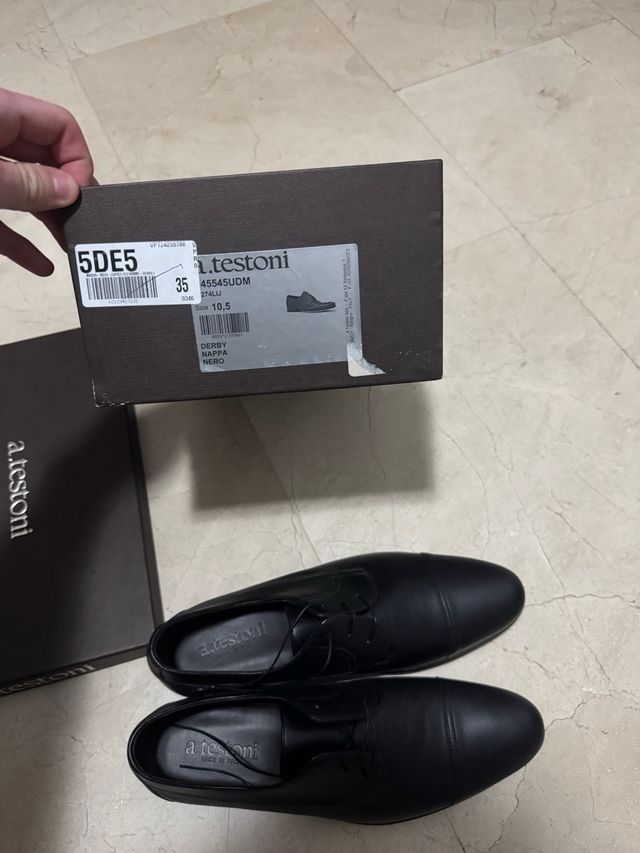A. Testoni Zapatos Derby Talla 44