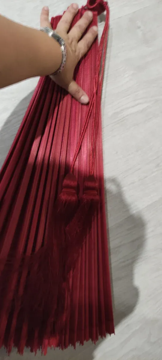 Abanico oriental rojo decoración