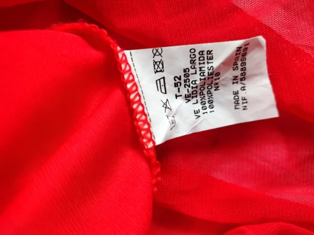 Vestido largo fiesta gasa rojo