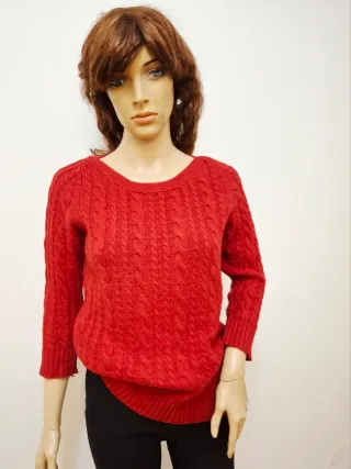 Jersey rojo trenzado