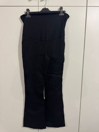 Mallas premamá acampanadas Mango negras