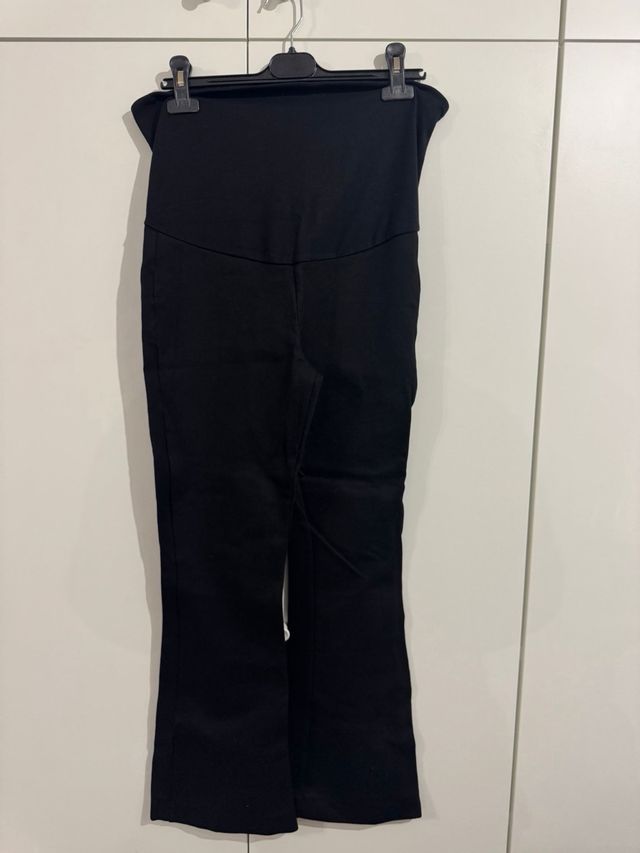 Mallas premamá acampanadas Mango negras