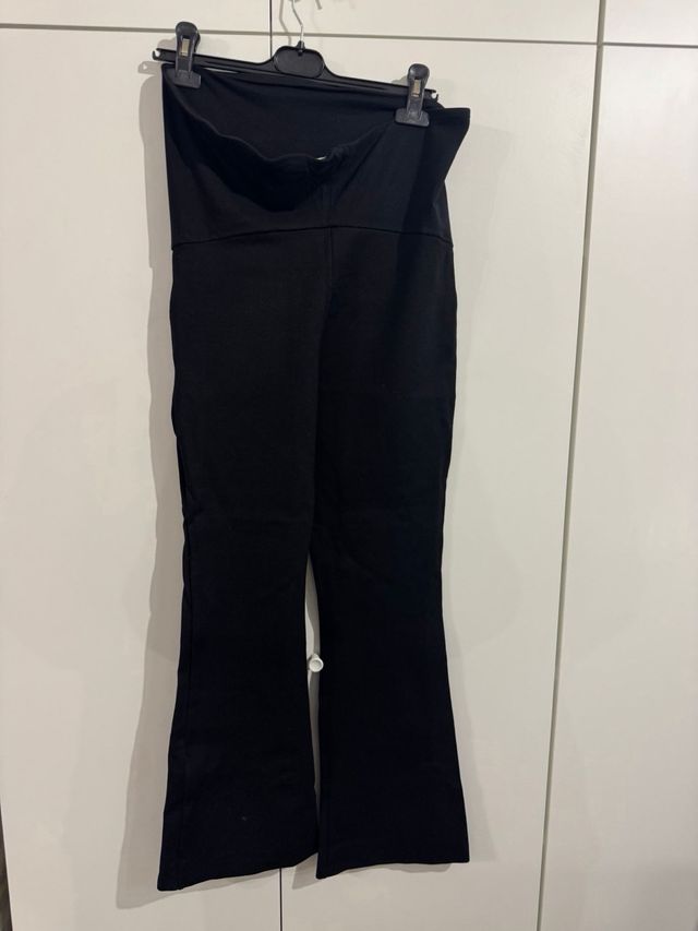 Mallas premamá acampanadas Mango negras