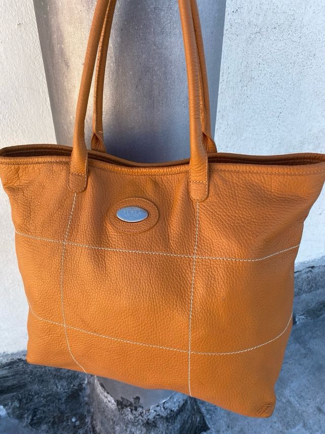Furla Borsa Pelle Arancione Made in Italy