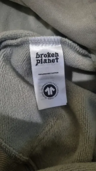 Felpa Broken Planet Grigia con Grafica