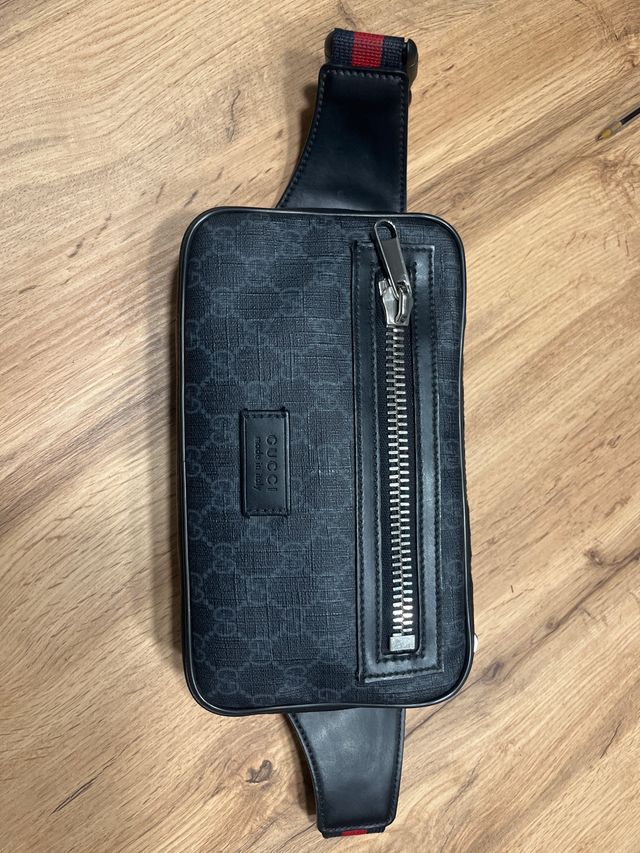 Riñonera Gucci Negra Multicolor