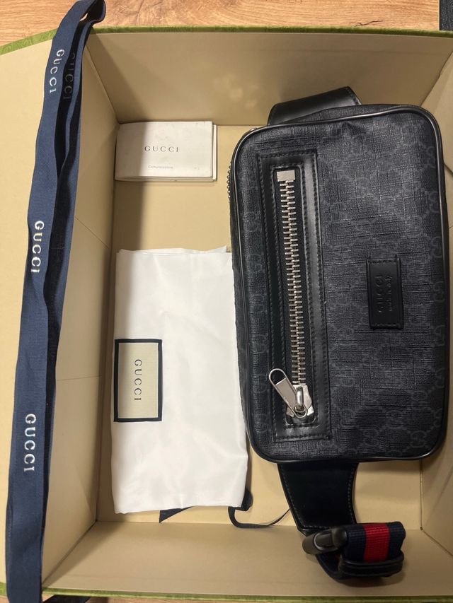 Riñonera Gucci Negra Multicolor